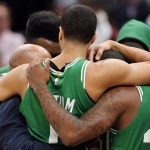 Boston Celtics Huddle