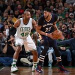 Boston Celtics PF Al Horford and New Orleans Pelicans PF Anthony Davis